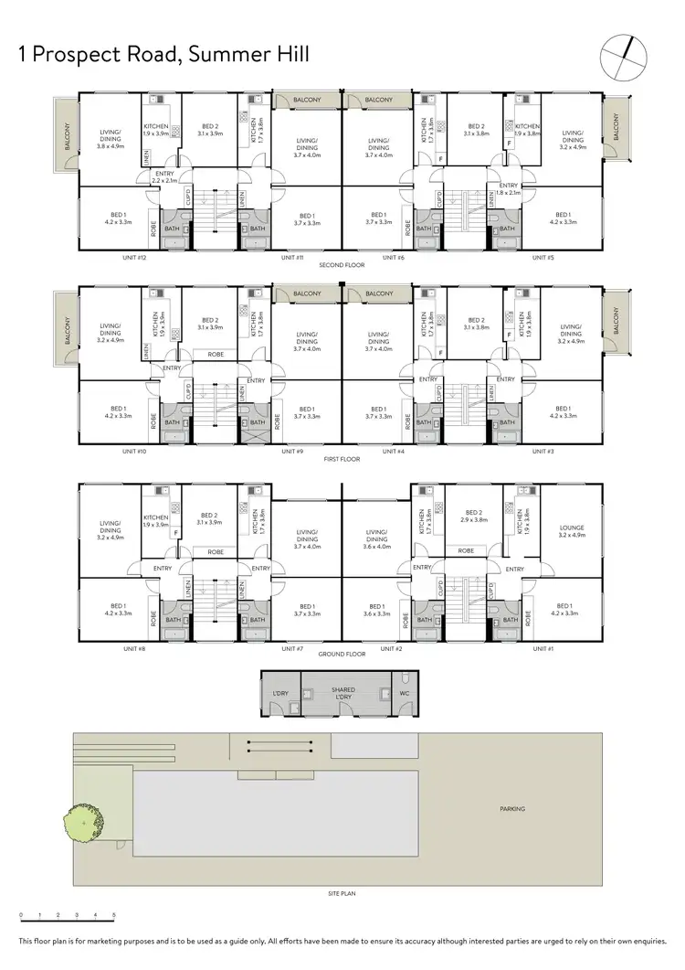 Floorplan of Homely block of units listing, 1 Prospect Road, Summer Hill NSW 2130