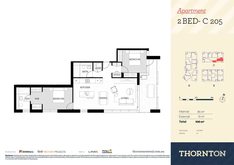 Floorplan of Homely apartment listing, 205/81C Lord Sheffield Circuit, Penrith NSW 2750