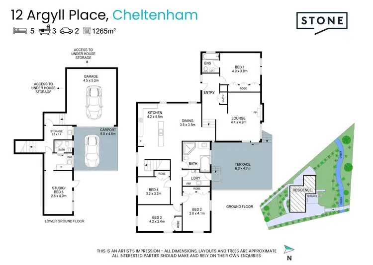 Floorplan of Homely house listing, 12 Argyll Place, Cheltenham NSW 2119