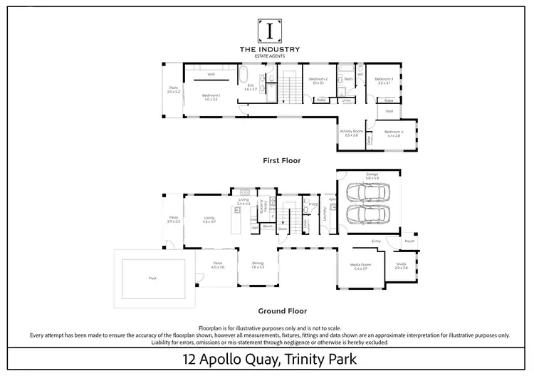 Floorplan of Homely house listing, 12 Apollo Quay, Trinity Park QLD 4879