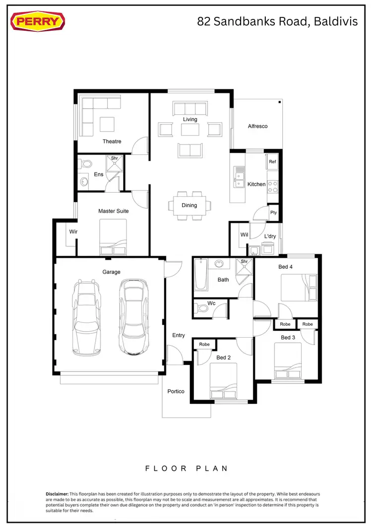 Floorplan of Homely house listing, 82 Sandbanks Road, Baldivis WA 6171