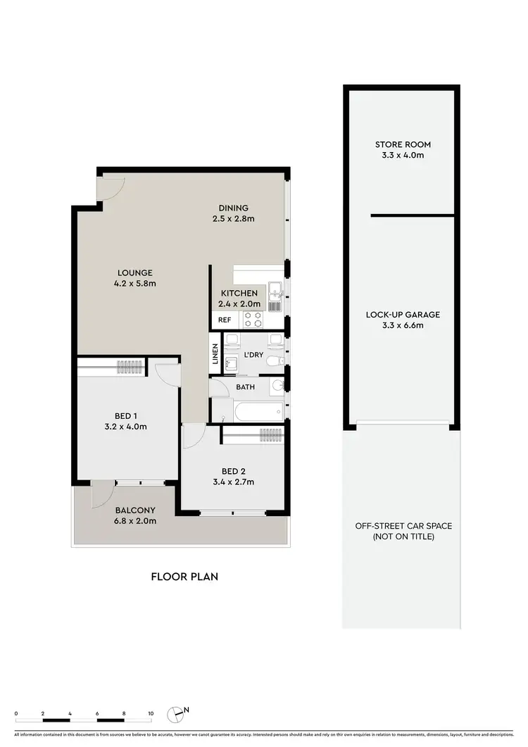 Floorplan of Homely apartment listing, 6/27 Queens Road, Brighton-Le-Sands NSW 2216