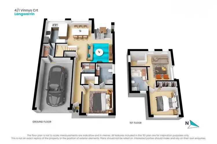 Floorplan of Homely townhouse listing, 4/1 Vinnys Court, Langwarrin VIC 3910