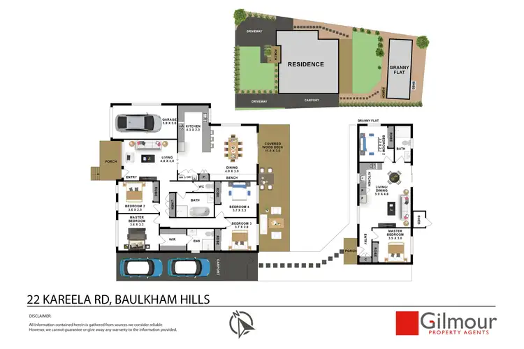 Floorplan of Homely house listing, 22 Kareela Road, Baulkham Hills NSW 2153