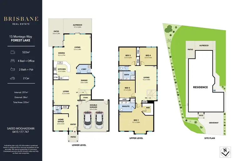 Floorplan of Homely house listing, 15 Montego Way, Forest Lake QLD 4078