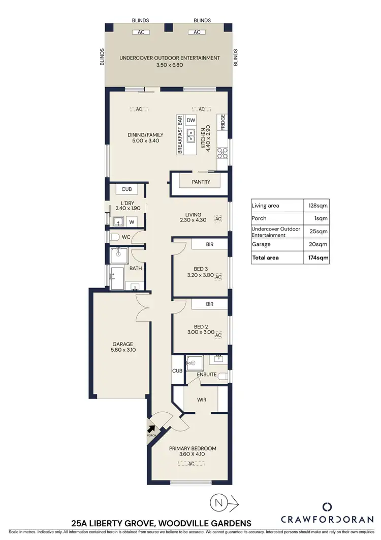 Floorplan of Homely house listing, 25A Liberty Grove, Woodville Gardens SA 5012