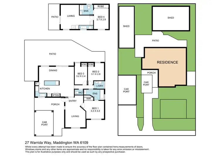 Floorplan of Homely house listing, 27 Warrida Way, Maddington WA 6109