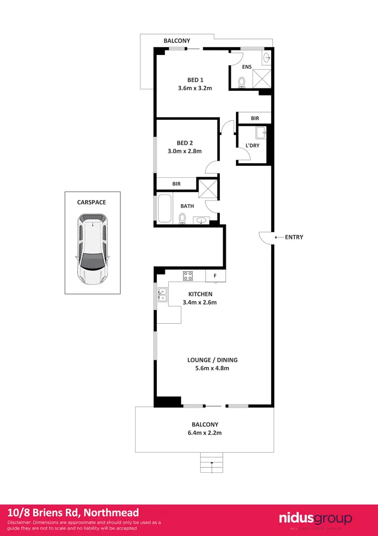 Floorplan of Homely unit listing, 10/8-18 Briens Road, Northmead NSW 2152