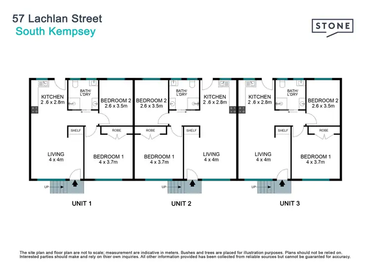 Floorplan of Homely block of units listing, 57 Lachlan Street, South Kempsey NSW 2440