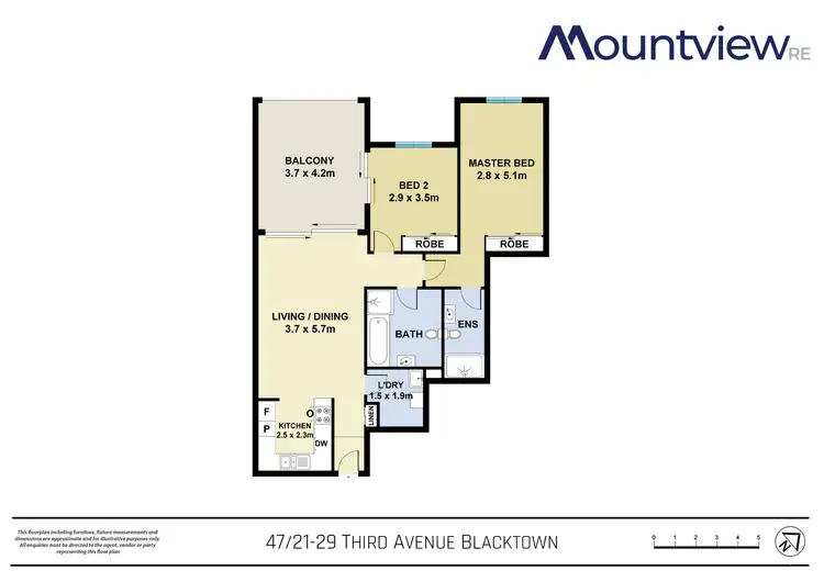 Floorplan of Homely apartment listing, 47/21-29 Third Avenue, Blacktown NSW 2148