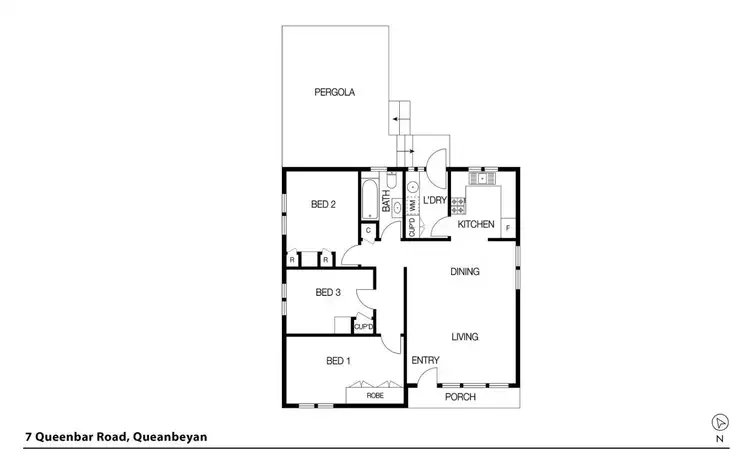 Floorplan of Homely house listing, 7 Queenbar Road, Queanbeyan NSW 2620