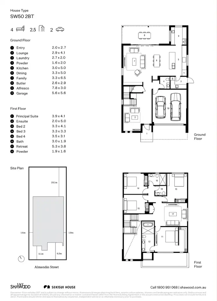 Floorplan of Homely house listing, Lot 522/38 Almandin Street, Gables NSW 2765