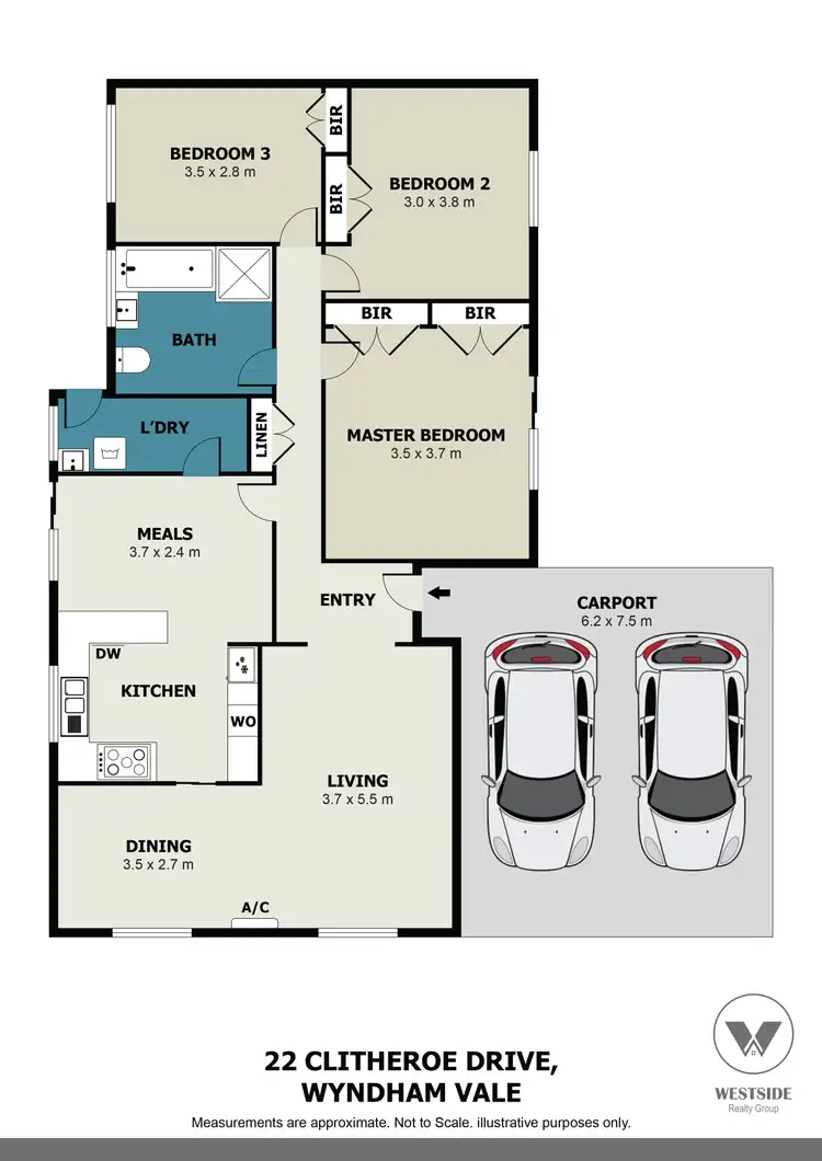 Floorplan of Homely house listing, 22 Clitheroe Drive, Wyndham Vale VIC 3024