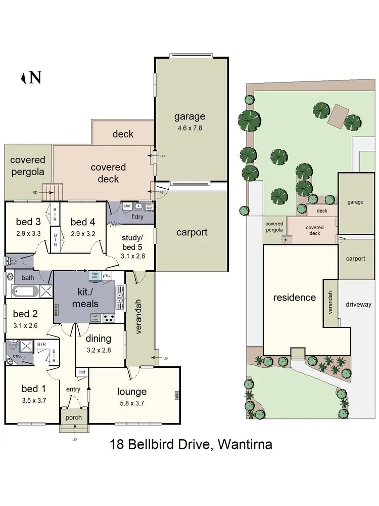 Floorplan of Homely house listing, 18 Bellbird Drive, Wantirna VIC 3152