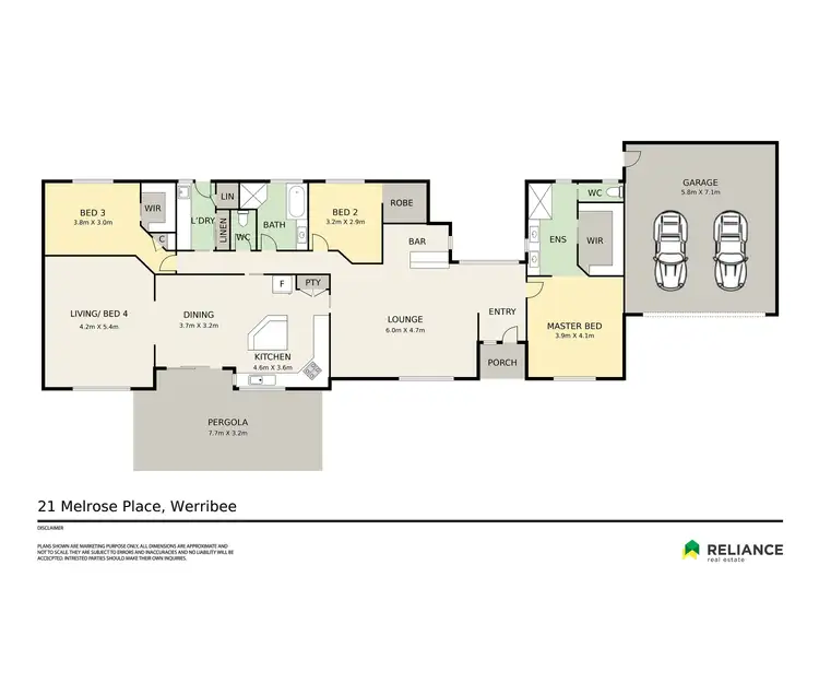 Floorplan of Homely house listing, 21 Melrose Place, Werribee VIC 3030