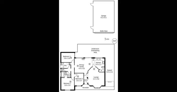 Floorplan of Homely house listing, 212 Brodie Road, Morphett Vale SA 5162