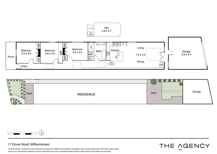 Floorplan of Homely house listing, 17 Dover Road, Williamstown VIC 3016