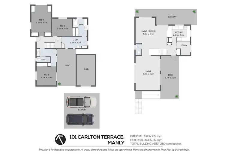 Floorplan of Homely house listing, 101 Carlton Terrace, Manly QLD 4179