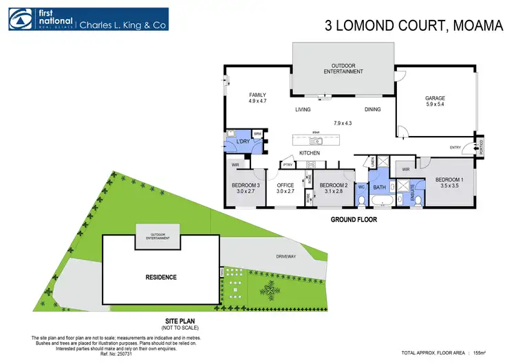 Floorplan of Homely house listing, 3 Lomond Court, Moama NSW 2731