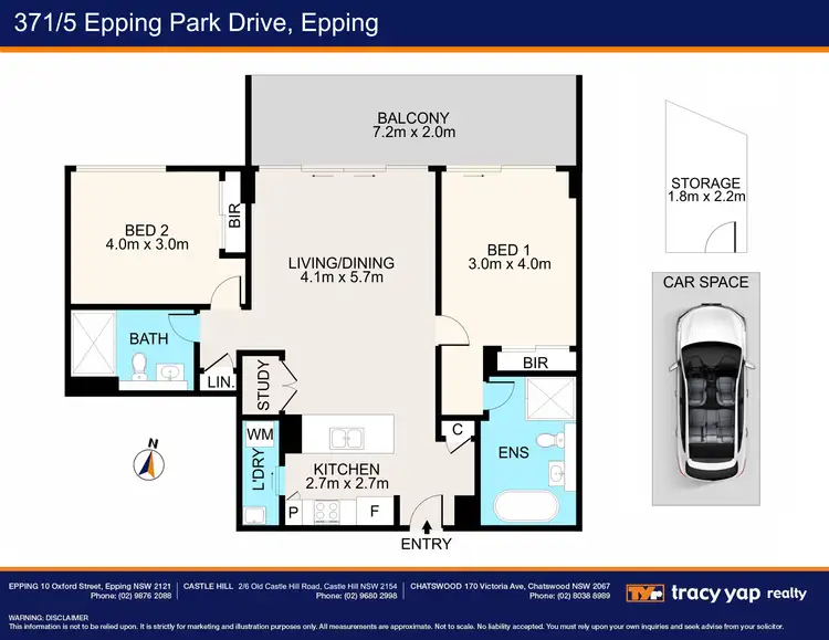 Floorplan of Homely apartment listing, 371/5 Epping Park Drive, Epping NSW 2121