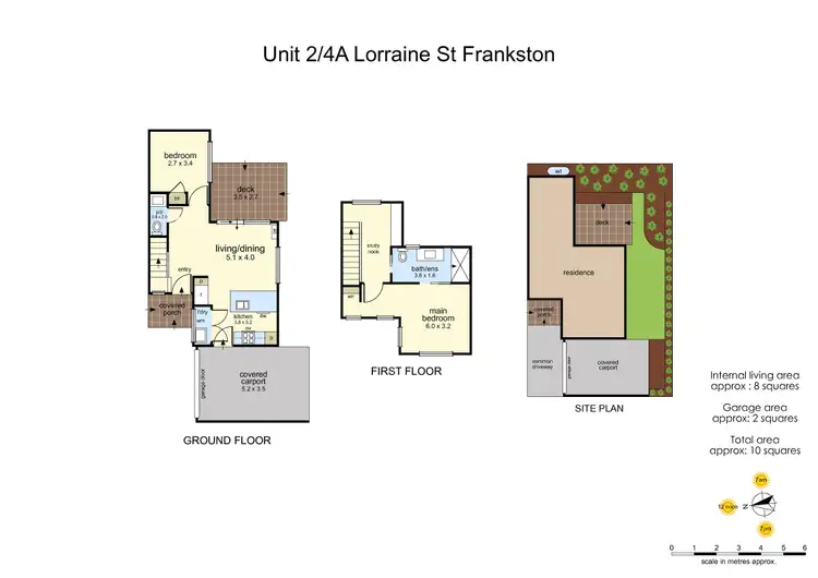Floorplan of Homely townhouse listing, 2/4A Lorraine Street, Frankston VIC 3199