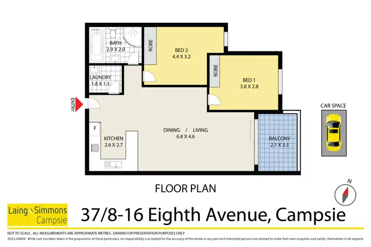 Floorplan of Homely apartment listing, 37/8-16 Eighth Avenue, Campsie NSW 2194