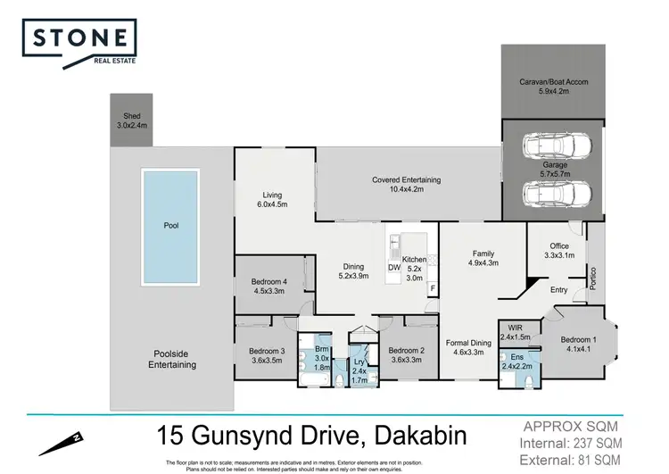 Floorplan of Homely house listing, 15 Gunsynd Drive, Dakabin QLD 4503
