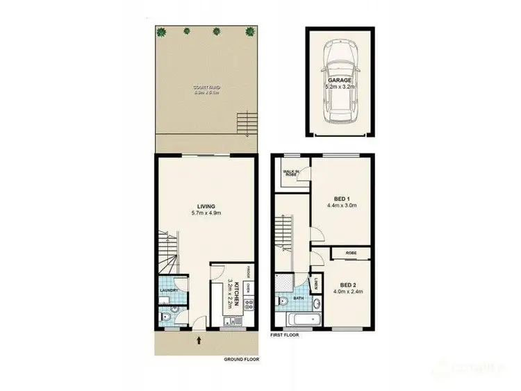 Floorplan of Homely townhouse listing, 24/140-148 Crimea Road, Marsfield NSW 2122