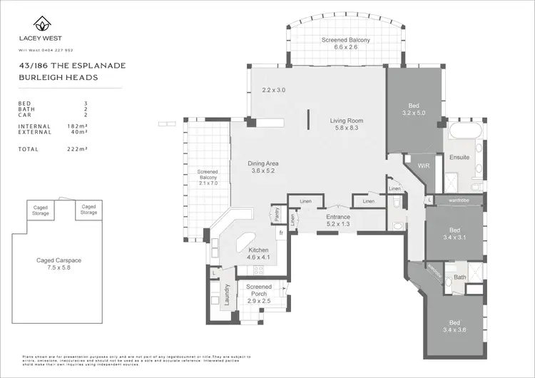 Floorplan of Homely unit listing, 43/186 The Esplanade, Burleigh Heads QLD 4220