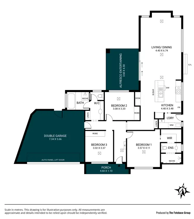 Floorplan of Homely house listing, 3 Allan Place, Reynella SA 5161