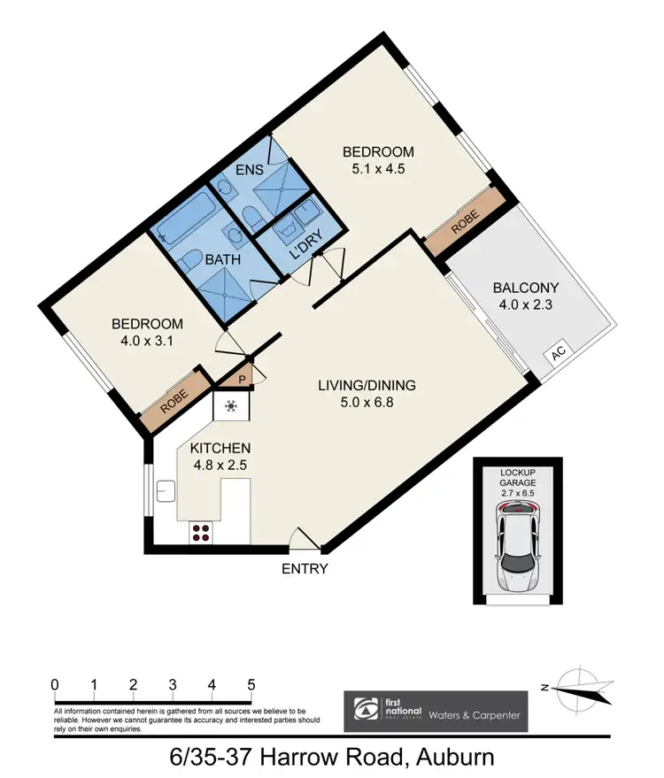 Floorplan of Homely apartment listing, 6/35-37 Harrow Road, Auburn NSW 2144