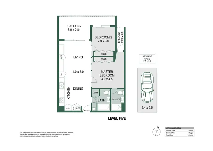 Floorplan of Homely apartment listing, 52B/356 - 368 George Street, Waterloo NSW 2017
