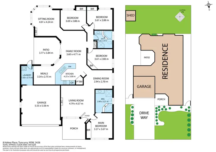 Floorplan of Homely house listing, 8 Hakea Place, Tuncurry NSW 2428