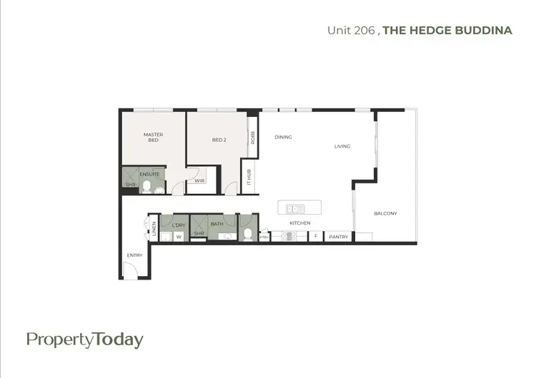 Floorplan of Homely unit listing, 206/5 Bermagui Crescent, Buddina QLD 4575
