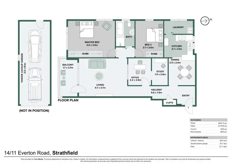 Floorplan of Homely apartment listing, 14/11 Everton Road, Strathfield NSW 2135
