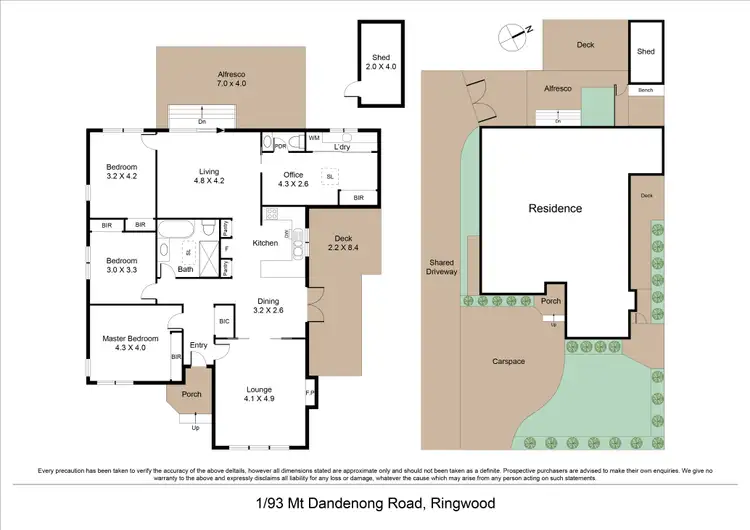 Floorplan of Homely house listing, 1/93 Mt Dandenong Road, Ringwood East VIC 3135