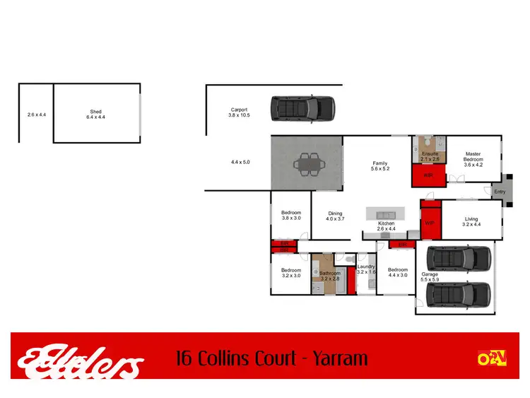Floorplan of Homely house listing, 16 Collins Court, Yarram VIC 3971