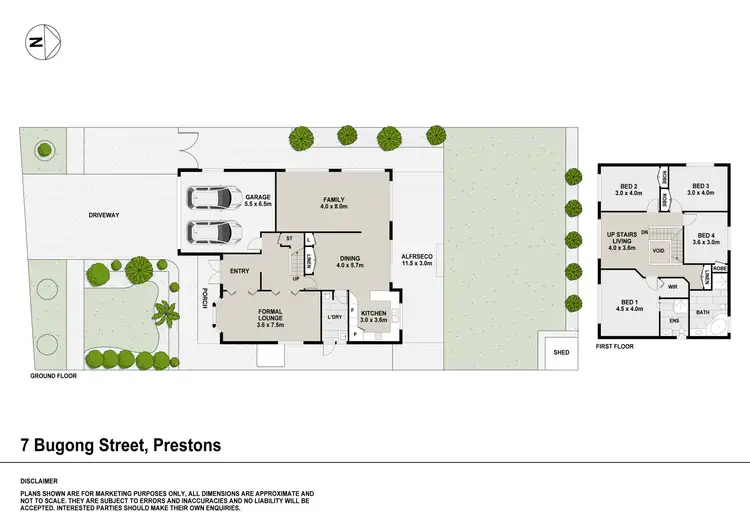Floorplan of Homely house listing, 7 Bugong Street, Prestons NSW 2170