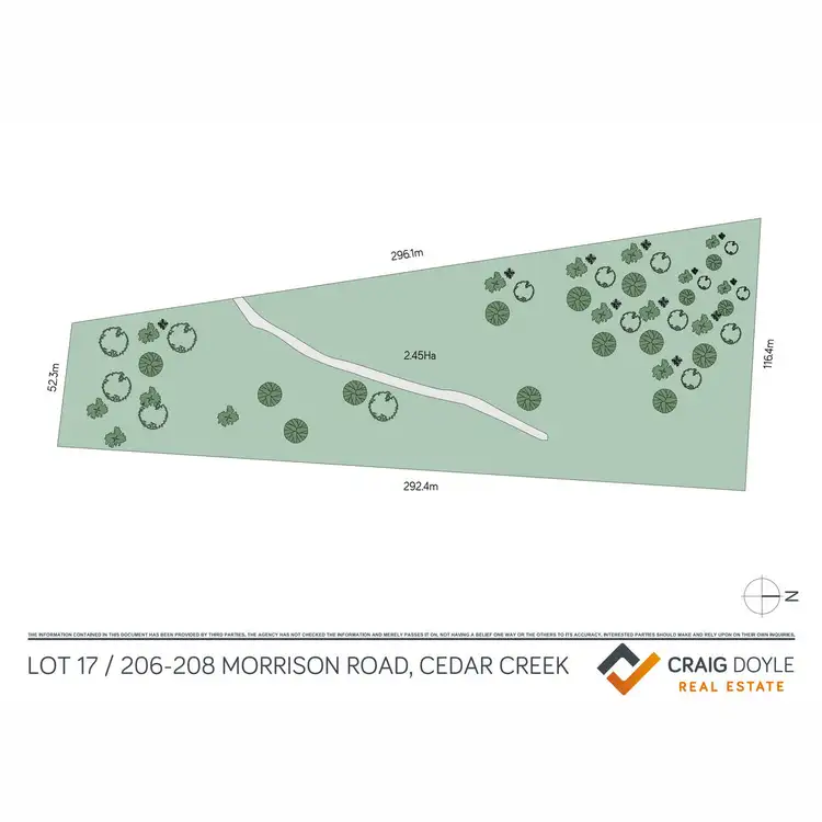 Floorplan of Homely land listing, 17/206-208 Morrison Road, Cedar Creek QLD 4520