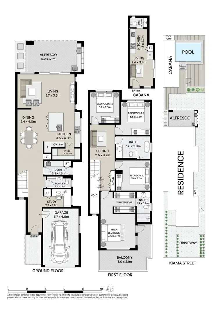 Floorplan of Homely semi-detached listing, 15A Kiama Street, Padstow NSW 2211