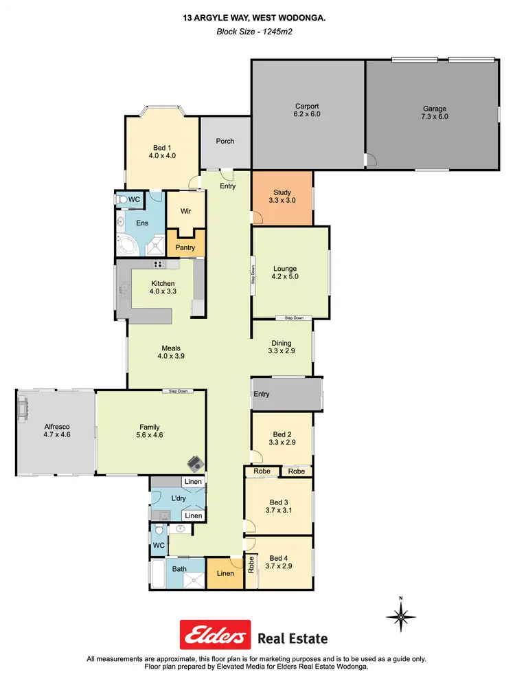 Floorplan of Homely house listing, 13 Argyle Way, Wodonga VIC 3690