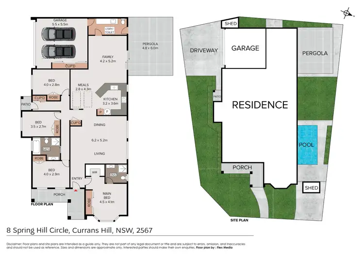 Floorplan of Homely house listing, 8 Spring Hill Circle, Currans Hill NSW 2567
