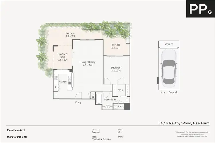 Floorplan of Homely apartment listing, 84/6 Merthyr Road, New Farm QLD 4005