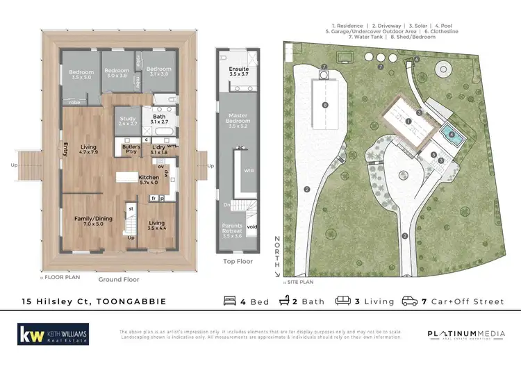Floorplan of Homely house listing, 15 Hilsley Court, Toongabbie VIC 3856