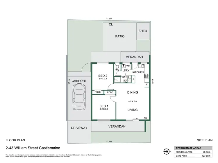 Floorplan of Homely house listing, 2/43 William Street, Castlemaine VIC 3450