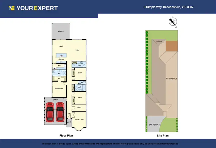 Floorplan of Homely house listing, 3 Rimple Way, Beaconsfield VIC 3807