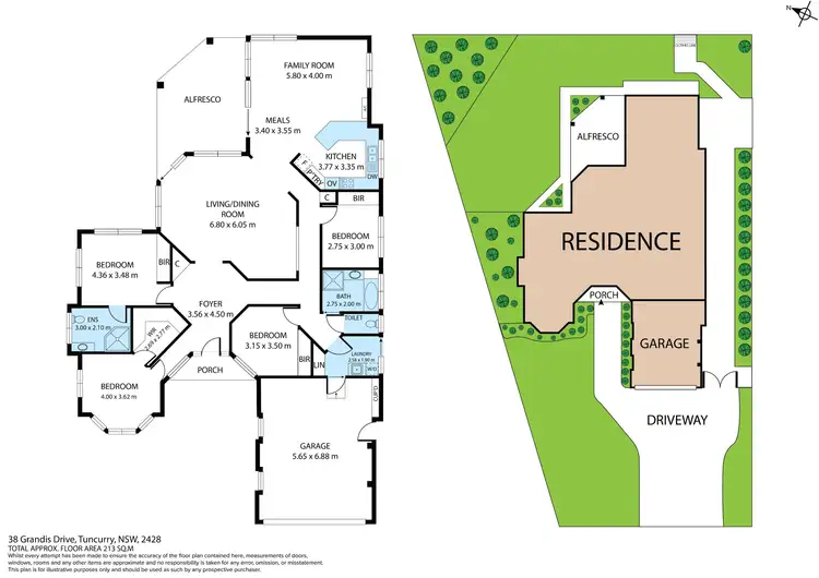 Floorplan of Homely house listing, 38 Grandis Drive, Tuncurry NSW 2428