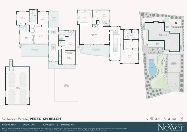 Floorplan of Homely house listing, 52 Avocet Parade, Peregian Beach QLD 4573