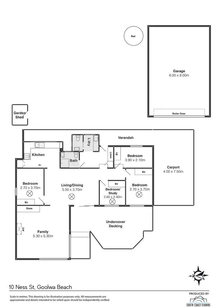 Floorplan of Homely house listing, 10 Ness Street, Goolwa Beach SA 5214