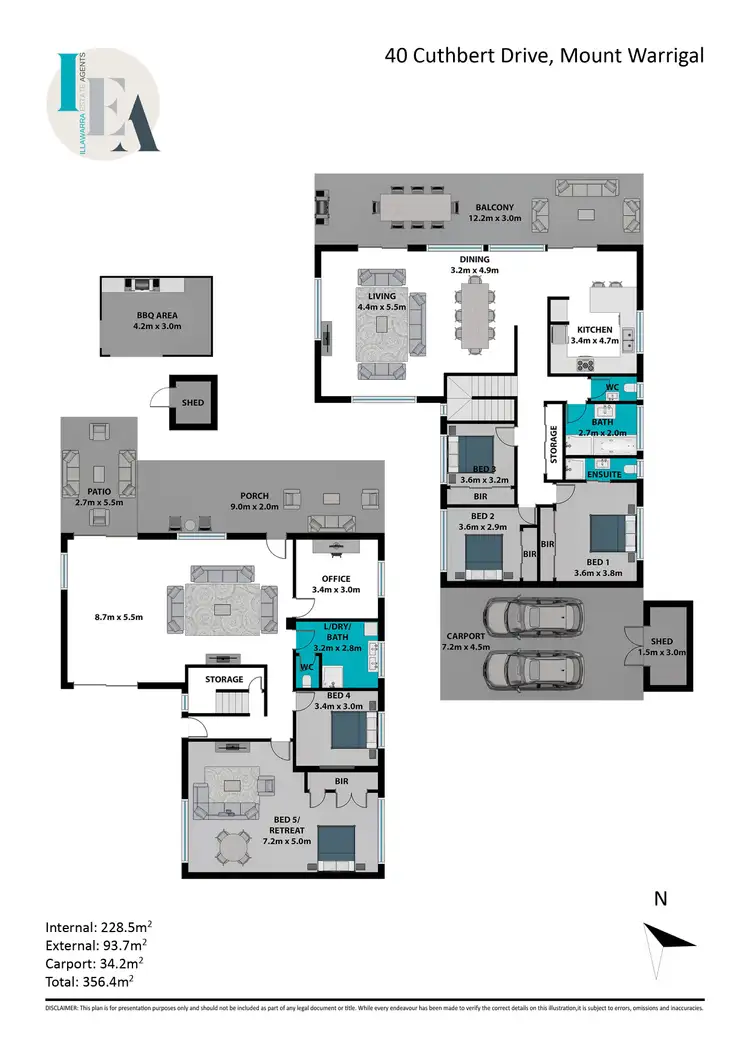 Floorplan of Homely house listing, 40 Cuthbert Drive, Mount Warrigal NSW 2528